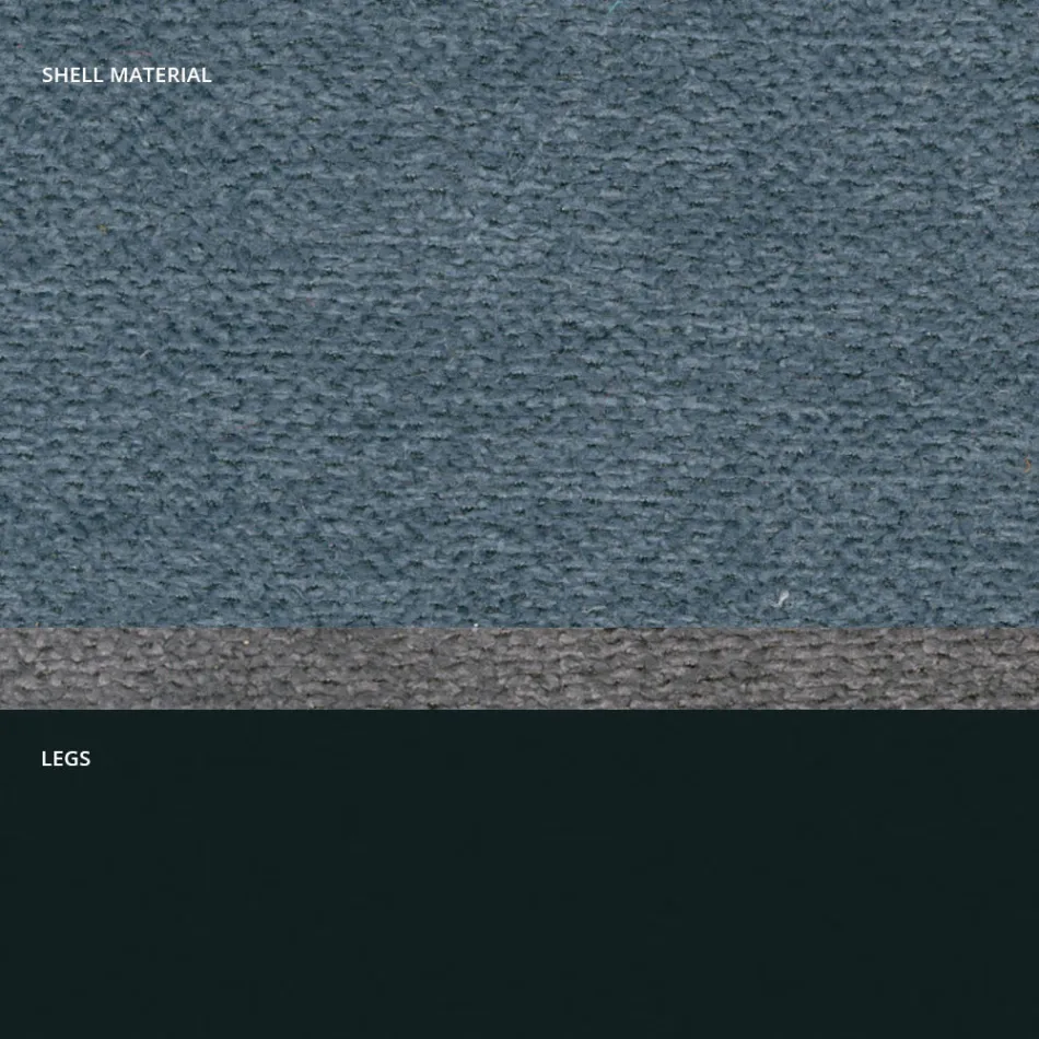 Cadeira moderna em tecido e pernas triangulares fabricada na Itália, Oriella Viadurini