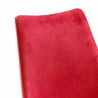 Cadeira moderna para sala de jantar em vermelho Tecnofibra Almira Viadurini