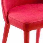 Cadeira moderna para sala de jantar em vermelho Tecnofibra Almira Viadurini