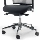 Cadeira operativa e semi-executiva em tecido produzido na Itália Mina Viadurini