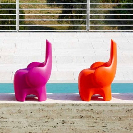 Cadeira elefante de design moderno para crianças, 4 peças coloridas - Tino by Myyour Viadurini