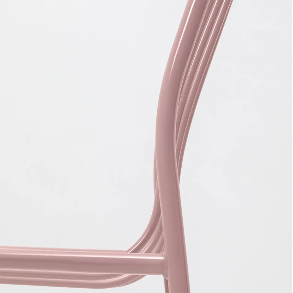 Cadeira de metal empilhável para exterior made in Italy 2 peças - simplesmente Viadurini