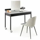 Cadeira de sala de jantar com assento ecoleather Made in Italy, 2 peças - Nobelio Viadurini