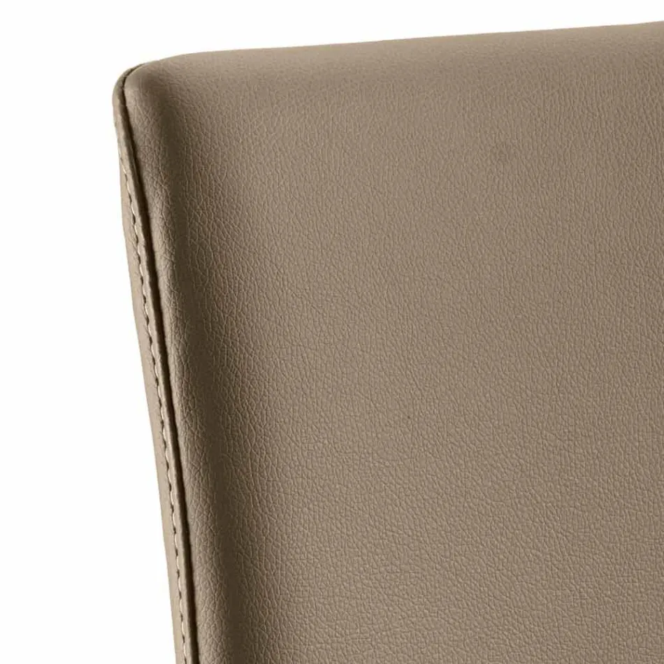 Cadeira de jantar Abbie faux couro design, made in Italy Viadurini