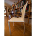 Cadeira de design para sala de jantar revestida em couro fabricada na Itália - Sissy Viadurini