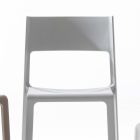 Cadeira Empilhável para Sala de Jantar em Polipropileno Colorido, 4 Peças - Abelia Viadurini