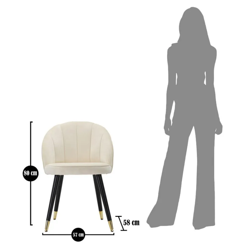 Cadeira da Sala de Jantar em Madeira com Assento forrado em Tecido - Latina Viadurini