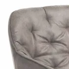 Cadeira da sala de jantar em couro envelhecido efeito 2 peças - Garbina Viadurini