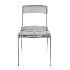 Cadeira de sala de jantar de plexiglass feita na Itália 2 peças - Charlotte Viadurini