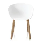 Cadeira Sala de Jantar em Polipropileno e Metal 4 Peças - Severina Viadurini