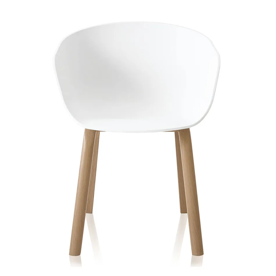 Cadeira Sala de Jantar em Polipropileno e Metal 4 Peças - Severina Viadurini