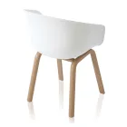 Cadeira Sala de Jantar em Polipropileno e Metal 4 Peças - Severina Viadurini