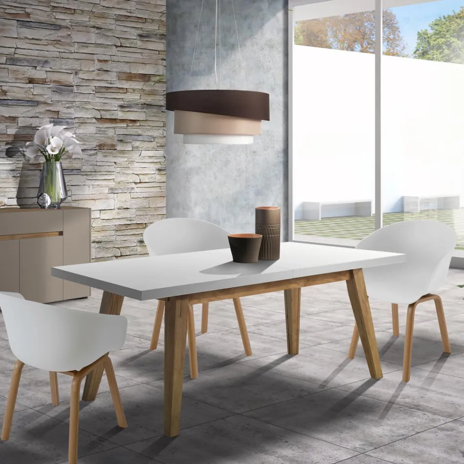 Cadeira Sala de Jantar em Polipropileno e Metal 4 Peças - Severina Viadurini