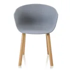 Cadeira Sala de Jantar em Polipropileno e Metal 4 Peças - Severina Viadurini