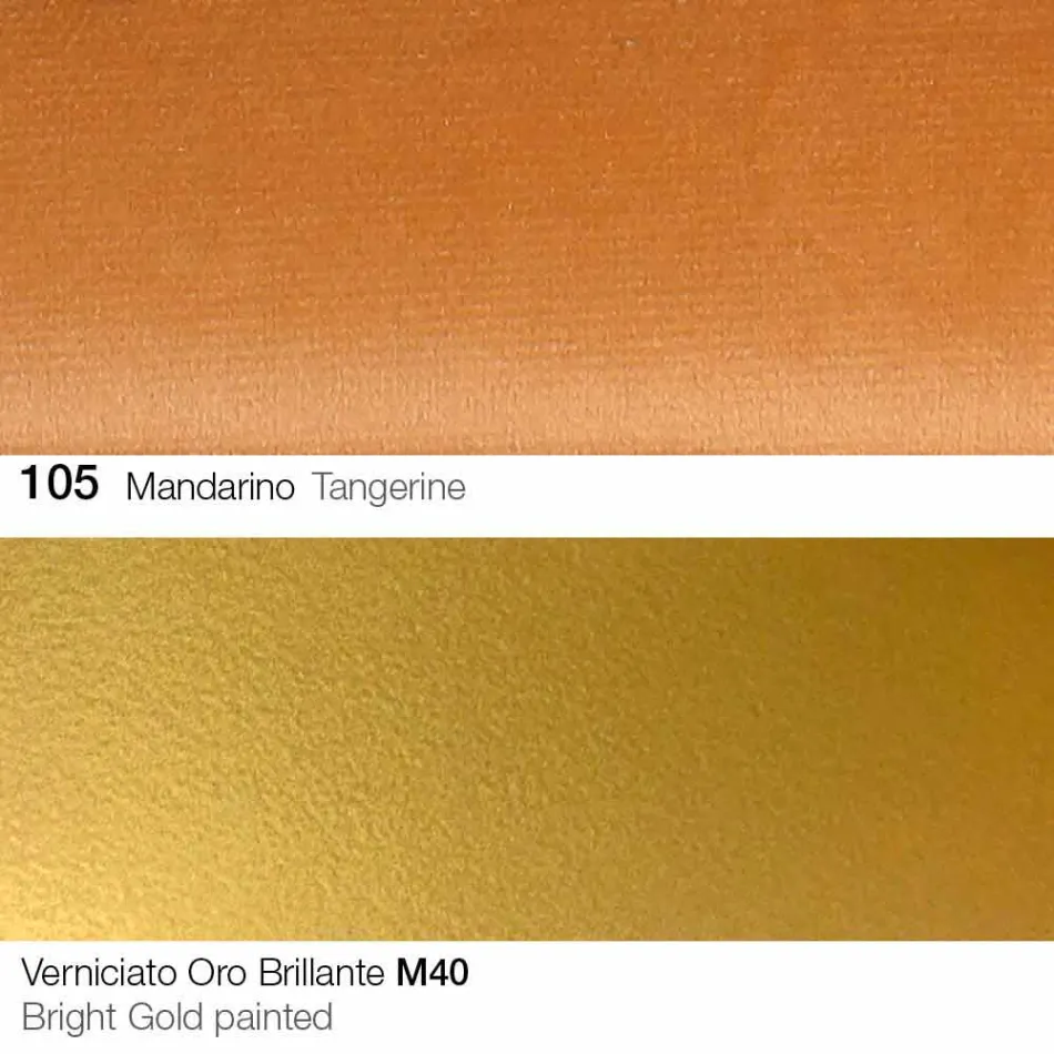 Cadeira de tecido para sala de jantar com pés dourados Made in Italy - Marchesi Viadurini