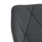 Cadeira Sala de Jantar em Tecido e Metal Dourado 4 Peças - Smeralda Viadurini