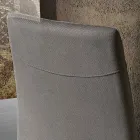 Cadeira moderna de tecido para sala de jantar fabricada na Itália, Porzia Viadurini