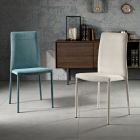 Cadeira moderna de tecido para sala de jantar fabricada na Itália, Porzia Viadurini