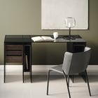 Cadeira da sala de jantar coberta com couro ecológico feito na Itália - Giulia Viadurini