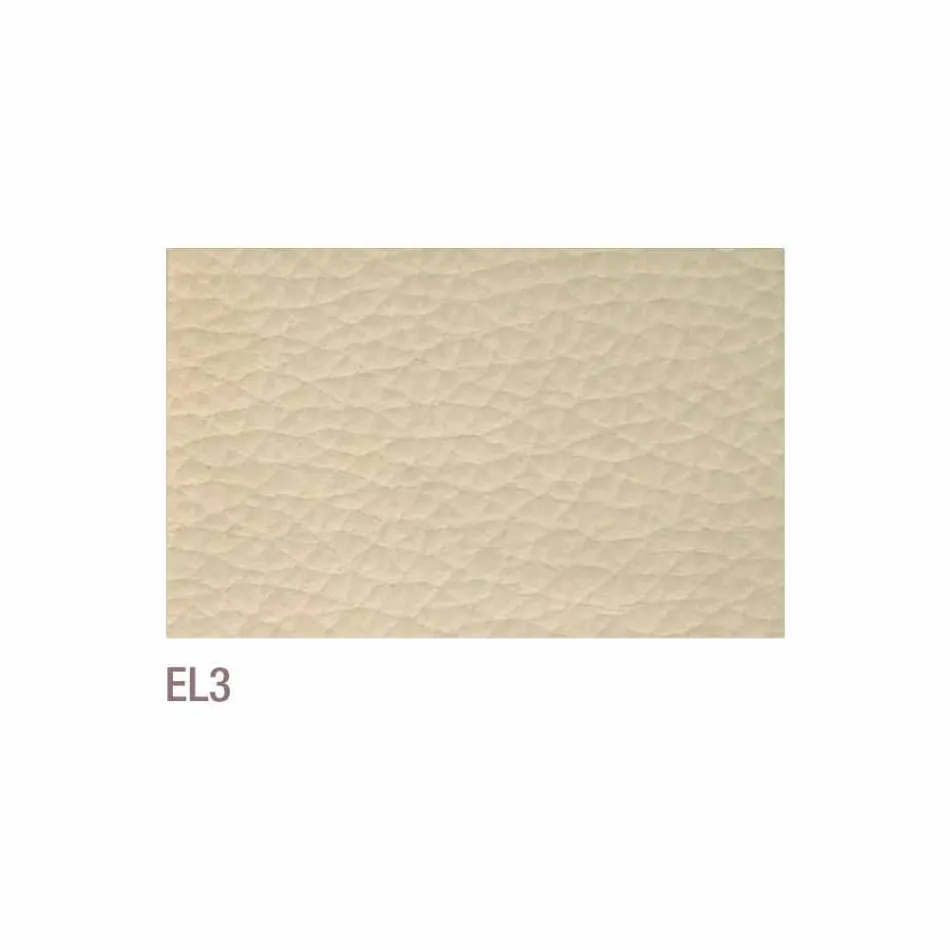 Bessie cadeira de sala de jantar em couro cor de pomba, fabricada na Itália Viadurini