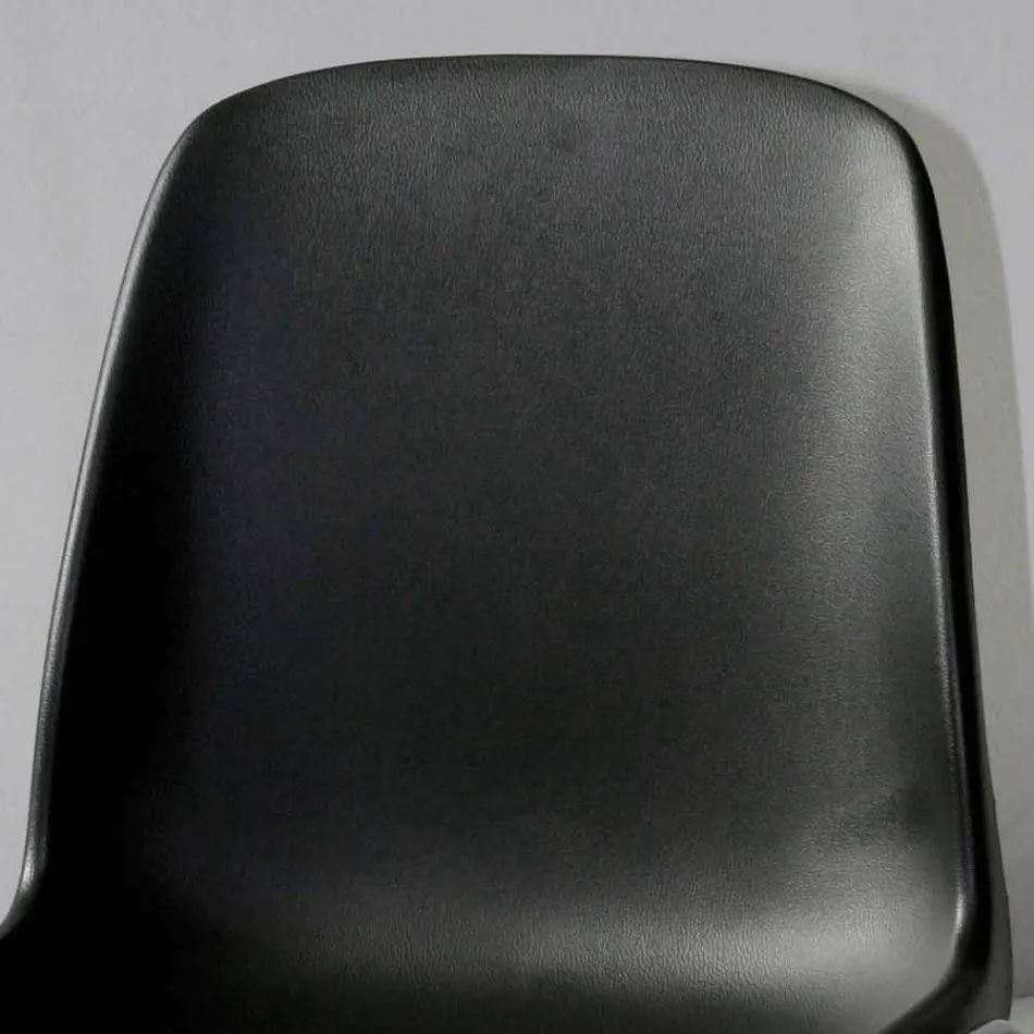 Cadeira de sala de reunião ou sala de conferência moderna em metal e ABS preto - Zetica Viadurini