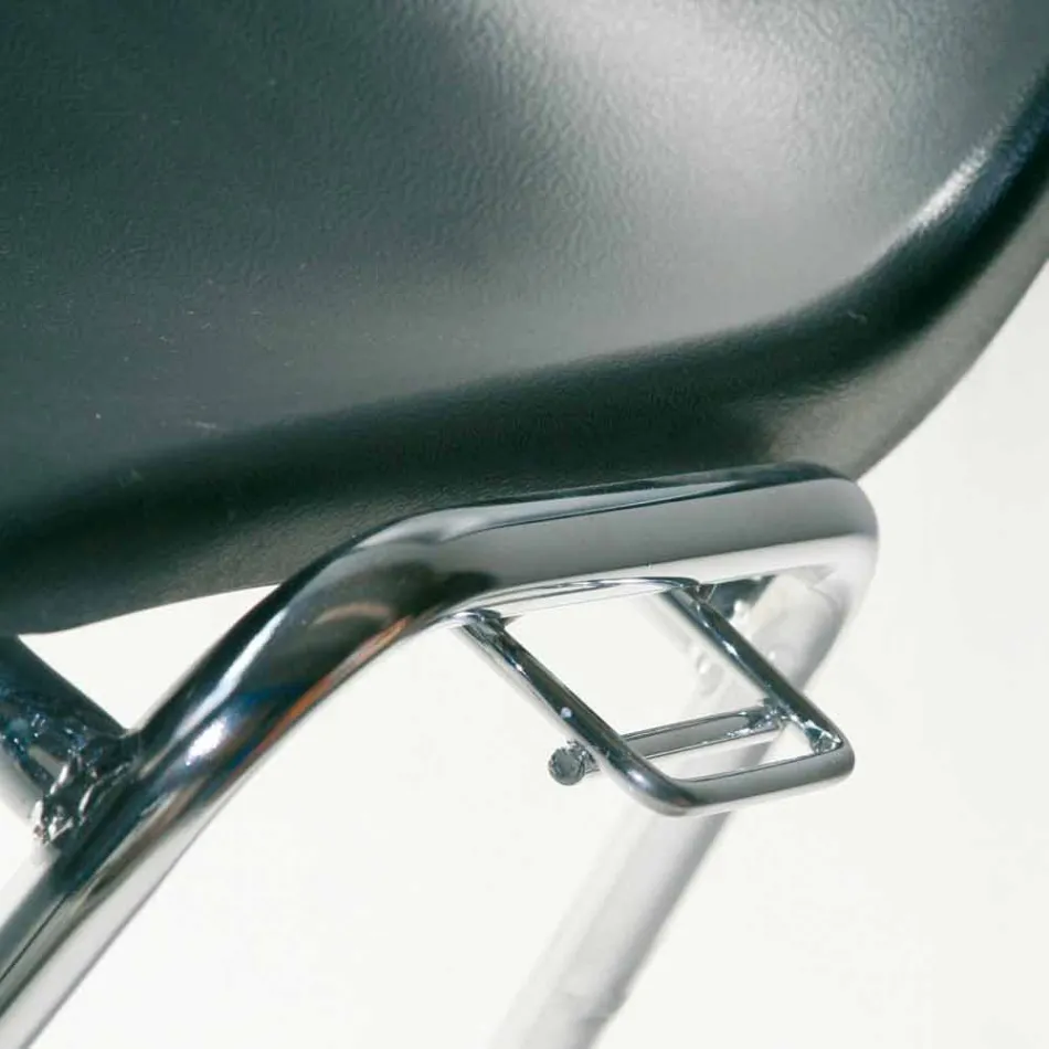 Cadeira de sala de reunião ou sala de conferência moderna em metal e ABS preto - Zetica Viadurini