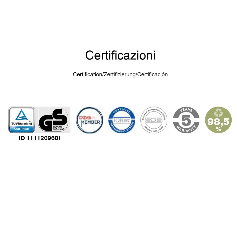 Cadeira de escritório giratória ergonômica com apoio de braços e rodas - Meliva Viadurini