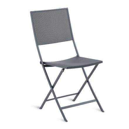 Cadeira dobrável para exterior com estrutura de ferro fabricada na Itália - Woody Viadurini