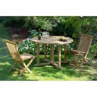 Cadeira de jardim dobrável em teca natural - Yggdrasil Viadurini