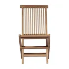 Cadeira dobrável de jardim em teca - brilhante Viadurini