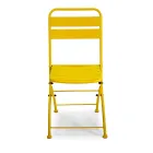 Cadeira de jardim dobrável inteiramente em metal - Fita Viadurini