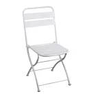 Cadeira de jardim dobrável inteiramente em metal - Fita Viadurini