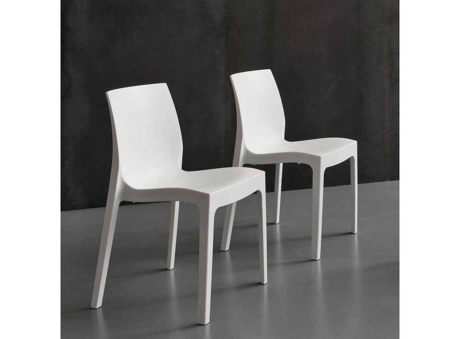 Cadeira de polipropileno de design moderno produzida na Itália Imperia Viadurini