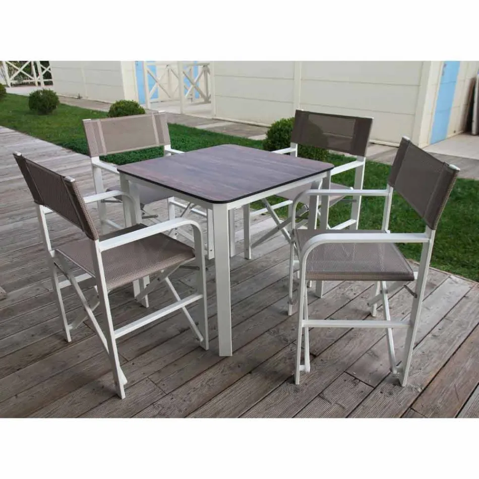 Cadeira Diretora Dobrável em Tela Made in Italy, 2 Peças - Susy Viadurini