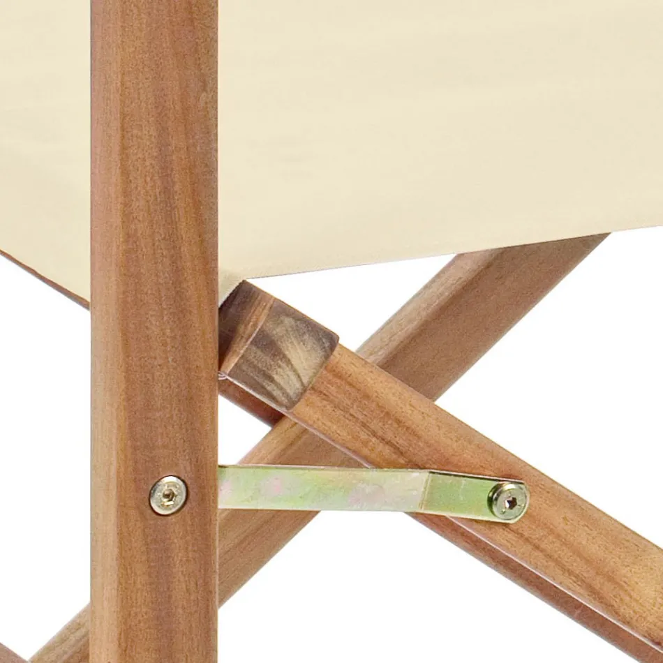 Cadeira do Diretor em Madeira de Acácia de Outdoor Design para Jardim - Roxen Viadurini