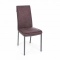 Cadeira Estofada em Leatherette Vintage Effect 4 Peças Homemotion - Irama