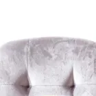 Cadeira estofada de veludo resistente a manchas para sala de jantar, 4 peças - Kylie Viadurini