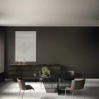 Cadeira de sala de jantar com assento forrado em couro made in Italy - Giulia Viadurini