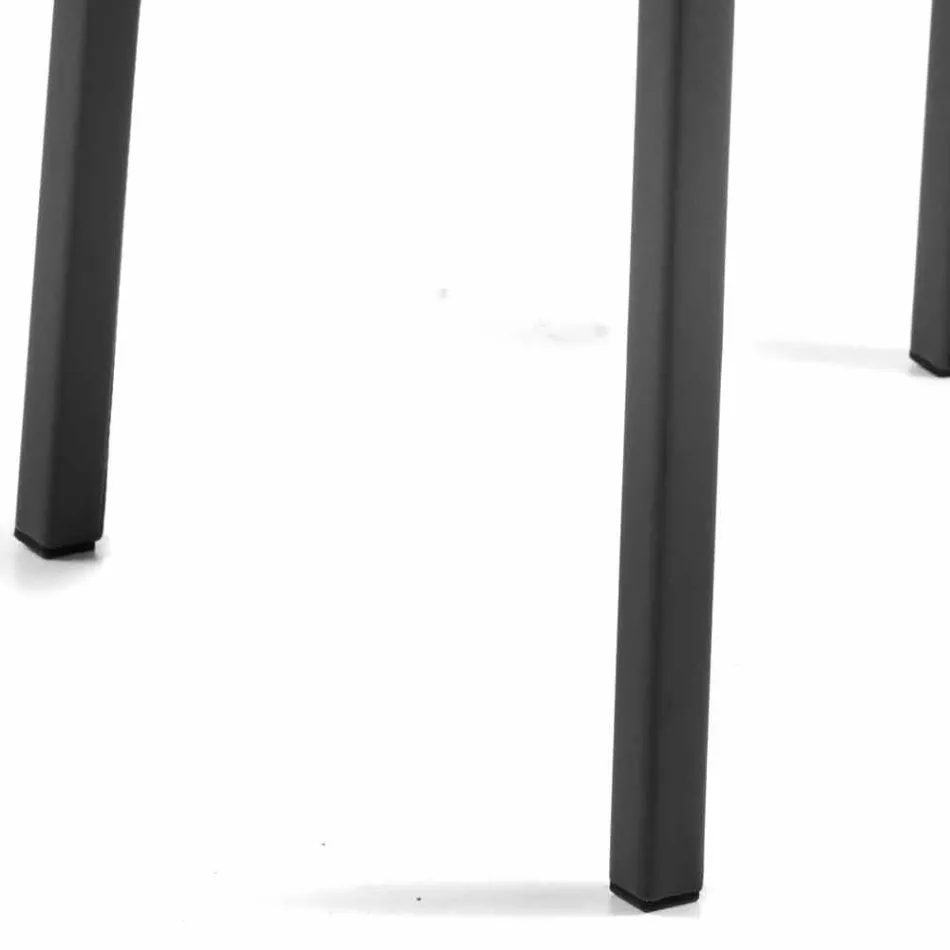 Design de cadeira de sala de jantar em couro ecológico Bessie XL, made in Italy Viadurini