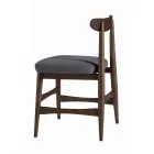 Cadeira de sala de jantar estofada em madeira maciça Made in Italy - Salicornia Viadurini