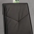 Cadeira de sala de jantar estofada de couro falso martelado de 2 peças - Robocop Viadurini