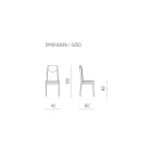 Cadeira de sala de jantar estofada de couro falso martelado de 2 peças - Robocop Viadurini