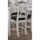 Cadeira de Sala de Jantar em Madeira e Tecido Estilo Clássico Made in Italy - Helisa Viadurini