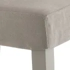 Cadeira da Sala de Jantar em Microfibra e Madeira Made in Italy 2 Peças - Simonella Viadurini