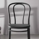 Cadeira da sala de jantar em polipropileno empilhável até 10 unidades, 4 peças - Gaya Viadurini