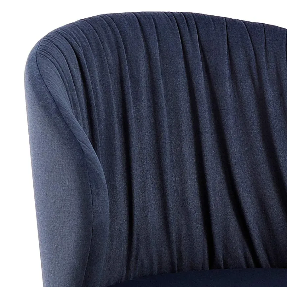 Cadeira para Sala de Jantar em Tecido Elegante Design Moderno - Reginaldo Viadurini