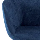 Cadeira de Sala de Jantar em Tecido e Madeira Made in Italy 4 Peças - Bardella Viadurini