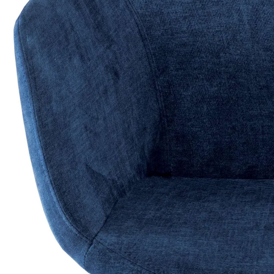 Cadeira de Sala de Jantar em Tecido e Madeira Made in Italy 4 Peças - Bardella Viadurini