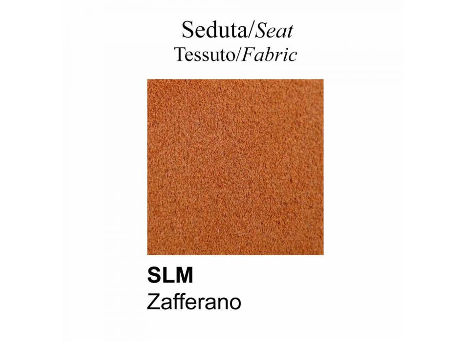 Cadeira para Sala de Jantar em Tecido e Metal Made in Italy, 2 Peças - Connubia Cosy Viadurini