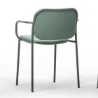 Cadeira Sala de Jantar em Tecido e Metal Made in Italy 2 Peças - Sangria Viadurini